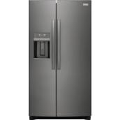 Frigidaire 36-in Side-by-Side Refrigerator - Black Stainless Steel - Water Dispenser