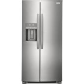 Frigidaire 36-in Side-by-Side Refrigerator Stainless Steel with Water Dispenser