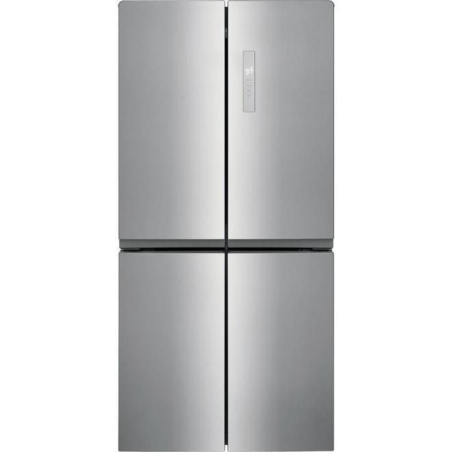 Frigidaire 17.4-cu ft 4-Door Counter-Depth French-Door Refrigerator (Fingerprint-Resistant Stainless Steel)