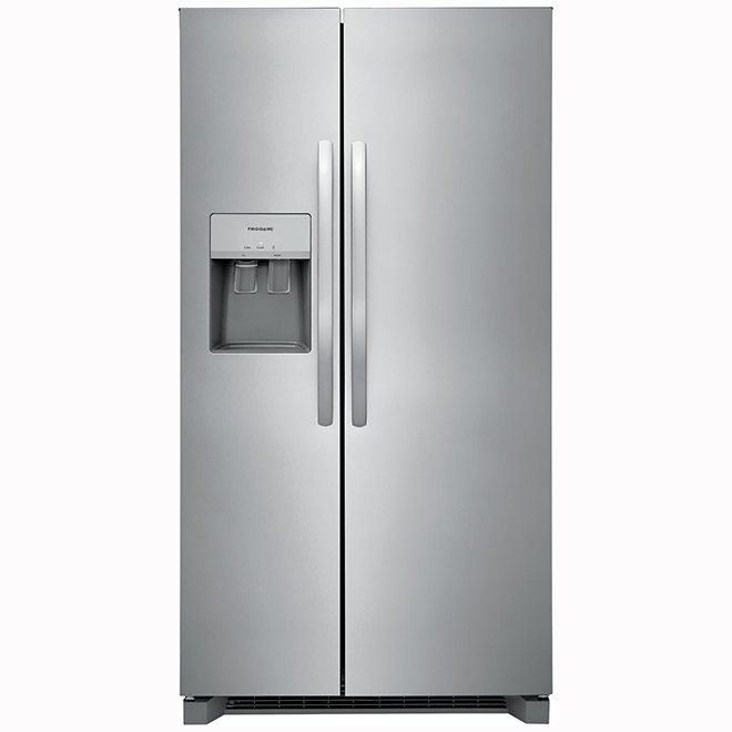 Frigidaire Side-by-Side Refrigerator 26-ft³ 36-in with Ice Maker - Stainless Steel
