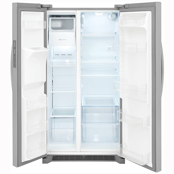 Frigidaire Side-by-Side Refrigerator 26-ft³ 36-in with Ice Maker - Stainless Steel