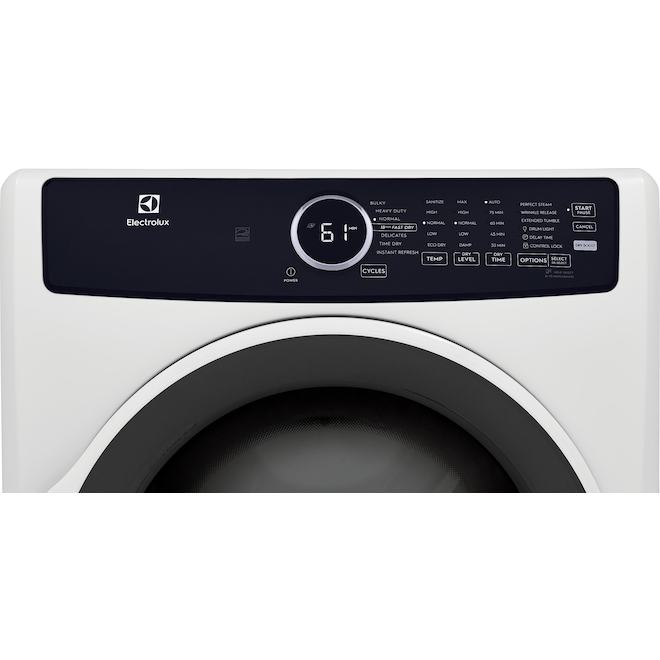 Electrolux 8.0-Ft³ Stackable Vented Front-Load Electric Dryer White ENERGY STAR®