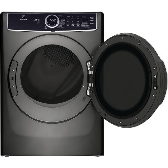 Sécheuse électrique Electrolux 8,0 pi³ superposable à évent titane ENERGY STAR®