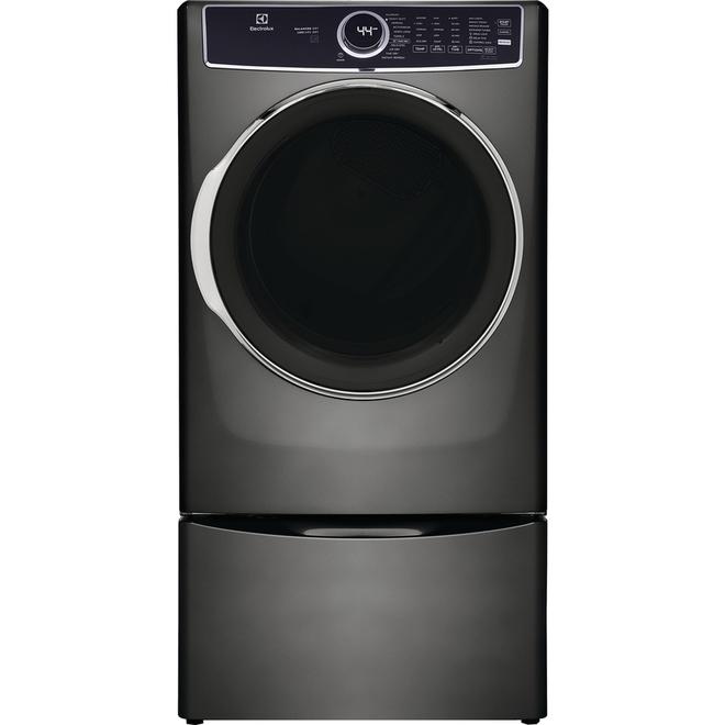 Sécheuse électrique Electrolux 8,0 pi³ superposable à évent titane ENERGY STAR®