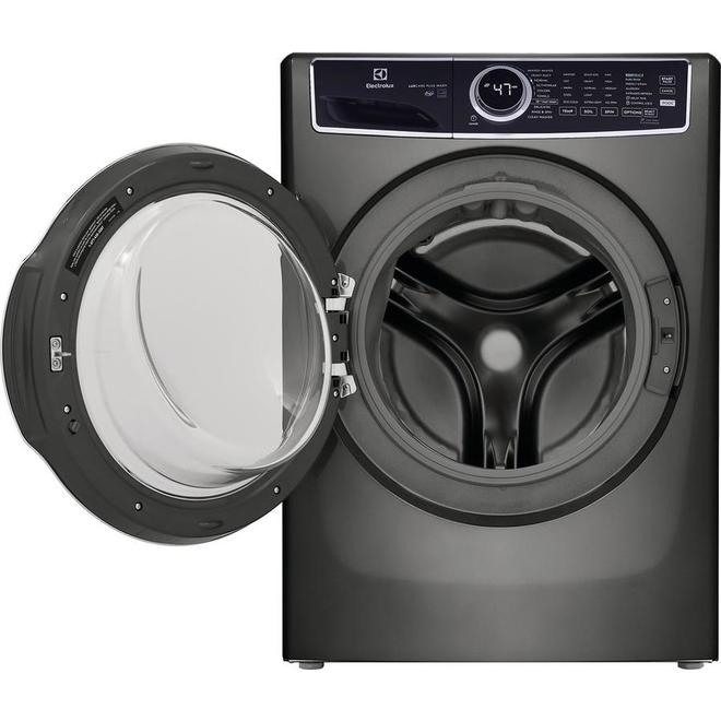 Electrolux 5.2 cu ft High-Efficiency Stackable Front-Load Washer (Titanium) with Whitest Whites