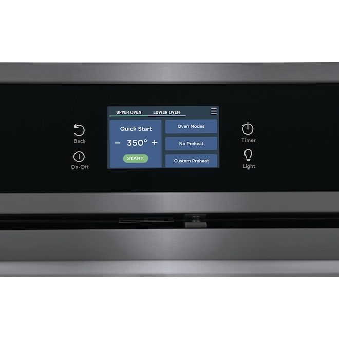 Frigidaire Gallery 30-in Double Electric Wall Oven with Total Convection - Black Stainless Steel