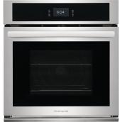 Frigidaire 27-in Single Electric Wall Oven with Fan Convection - Self-Cleaning - 3.8-cu. ft. - Stainless Steel