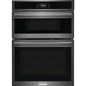 Frigidaire Gallery 30-in Wall Oven and Microwave Combination - Black Stainless Steel - 7-cu. ft