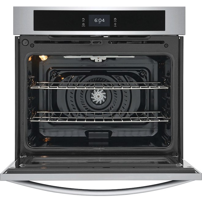 Frigidaire 30-in Single Electric Wall Oven with Fan Convection - Self-Cleaning - 5.3-cu. ft. - Stainless Steel