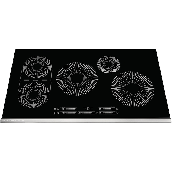 Frigidaire 36-in Induction Cooktop - Bridge Element - Black/Stainless Steel