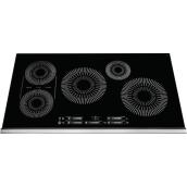 Frigidaire 36-in Induction Cooktop with Bridge Element - Black/Stainless Steel