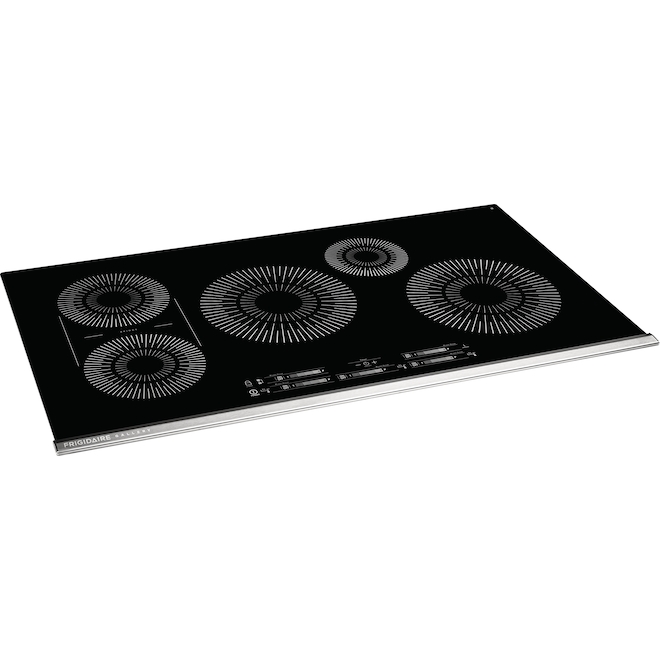 Frigidaire 36-in Induction Cooktop - Bridge Element - Black/Stainless Steel