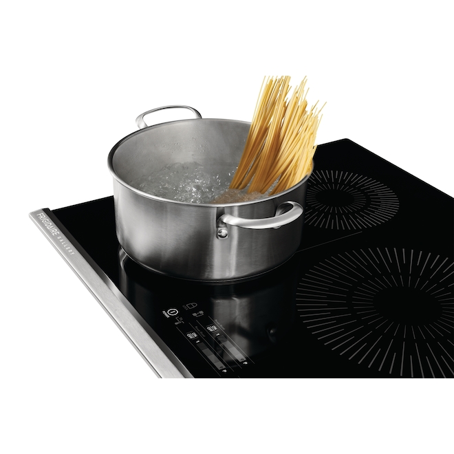 Frigidaire 36-in Induction Cooktop - Bridge Element - Black/Stainless Steel