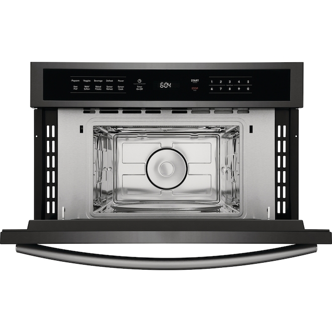 Frigidaire Gallery 30-in Built-in Microwave Oven with Drop-Down Door - Black Stainless Steel - 1.6-cu. ft.