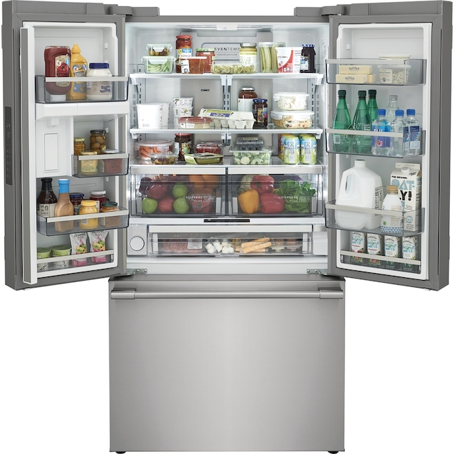 Frigidaire Pro 23.3-cu ft 3-Doors French Door Refrigerator - Smudge-Proof Stainless Steel