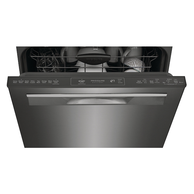 Lave-vaisselle encastré Frigidaire Gallery, 24 po, acier inoxydable noir, 49 dBA, certifié Energy Star