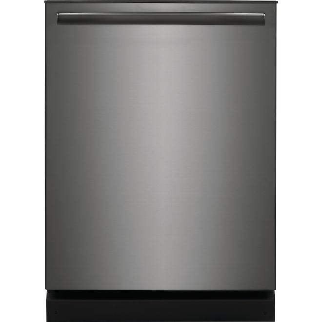 Lave-vaisselle encastré de 24 po Frigidaire Gallery avec broyeur d'aliments durs, 52 dB, acier inoxydable noir