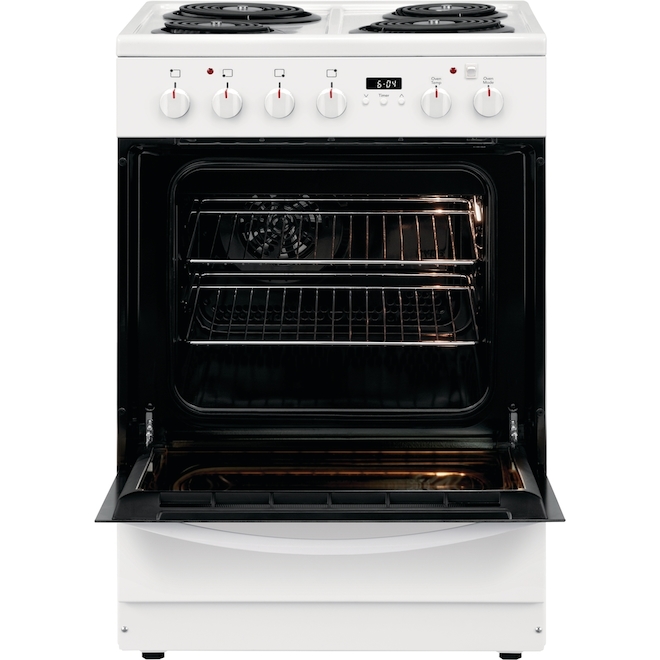 Frigidaire 24-in Freestanding Electric Range with Convection Bake - White