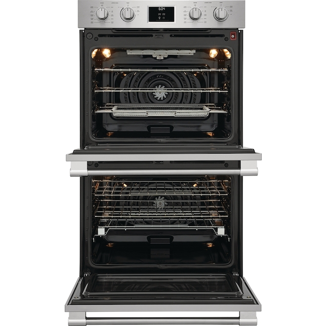 Frigidaire Professional 30-in Double Wall Oven with Total Convection - Smudge-Proof Stainless Steel