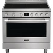 Frigidaire Professional Induction Range - 36-in - 5 Elements - Stainless Steel