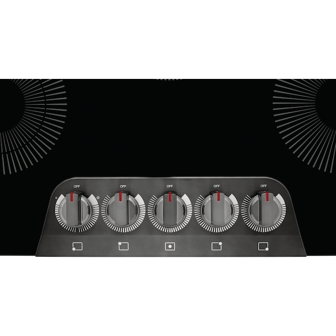 Frigidaire Gallery 30-in Electric Cooktop - 5 Elements - Black Stainless Steel