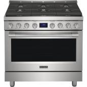 Frigidaire Professional 36-in Freestanding Gas Range - 6 Burners - Stainless Steel
