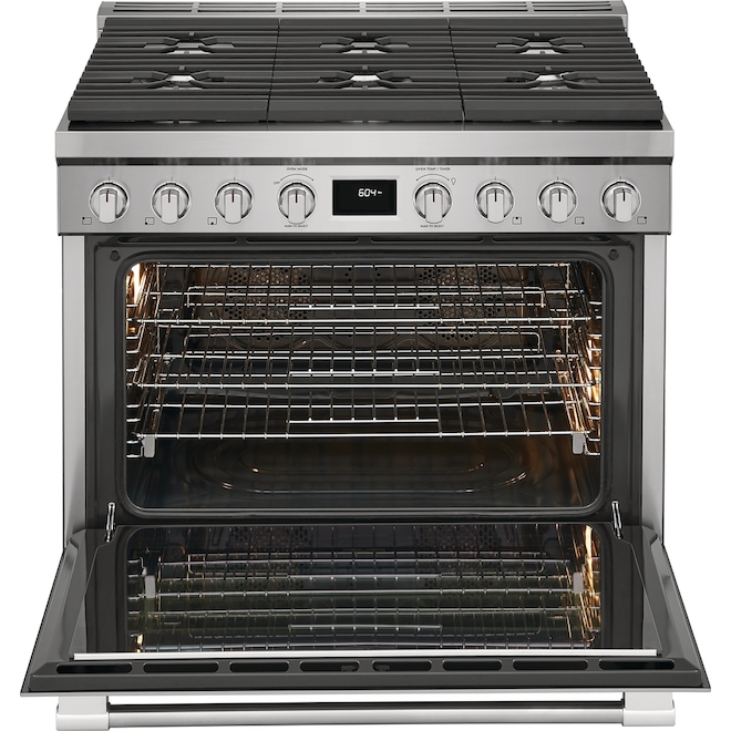 Frigidaire Professional Stainless Steel Dual-Fuel 36-in Freestanding Range