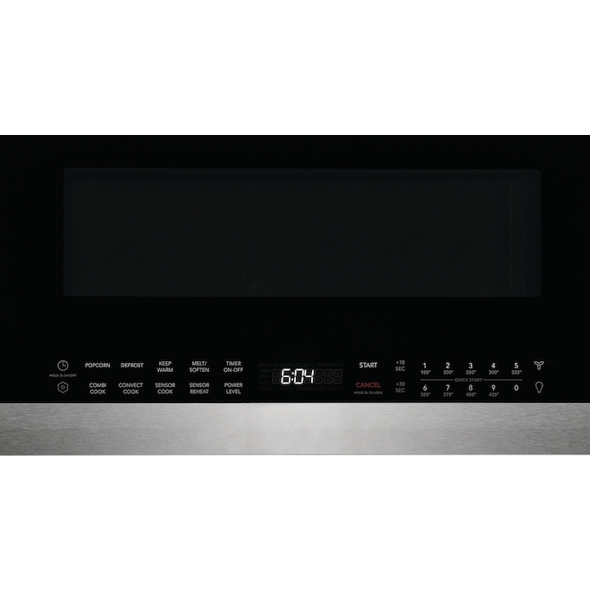 Four à micro-ondes à hotte intégrée de 30 po Frigidaire Professional, 1,9 pi³, cuisson par convection, acier inoxydable