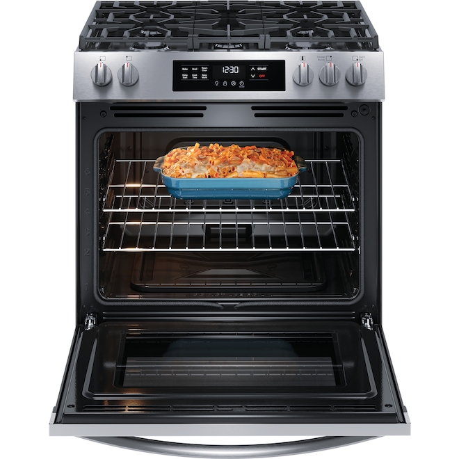 Frigidaire 30-in Freestanding Gas Range - Front Controls - Stainless Steel