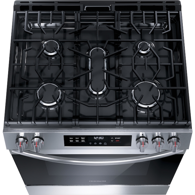 Frigidaire 30-in Freestanding Gas Range - Front Controls - Stainless Steel