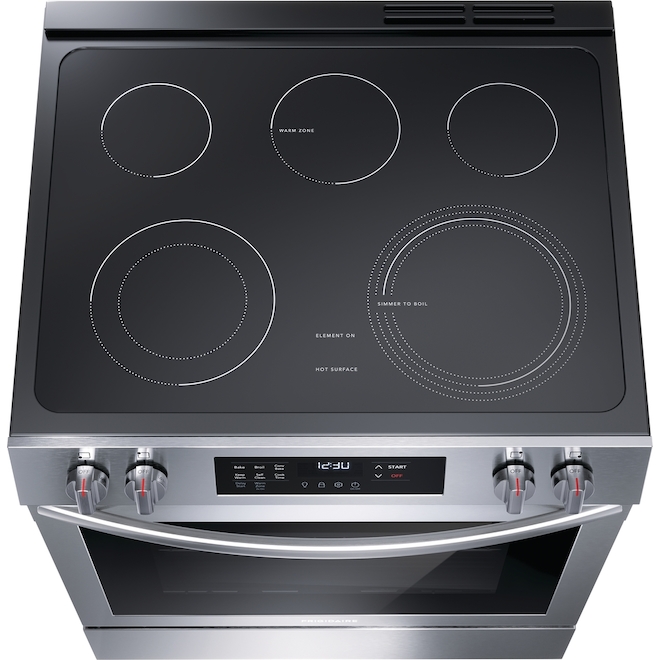 frigidaire electric range self cleaning