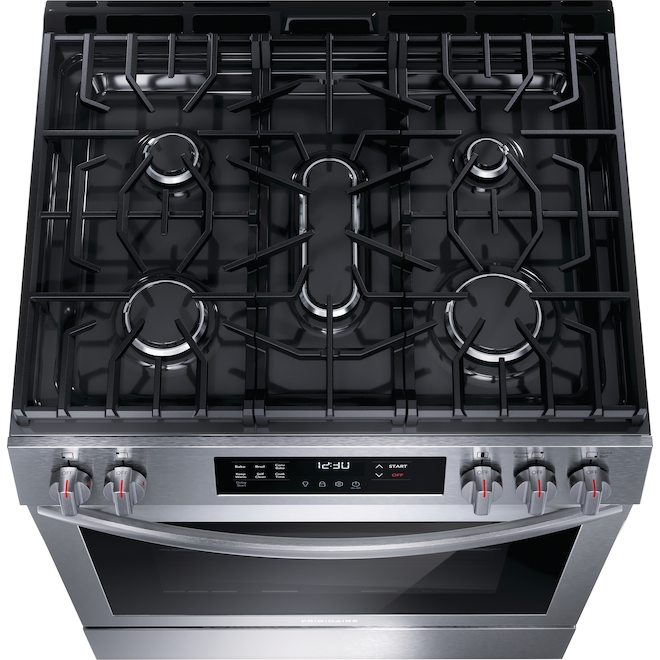 Frigidaire 30-in Gs Range with Convection Oven - Stainless Steel Finish - 5 Cast Iron Elements