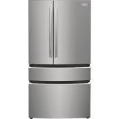 Frigidaire Pro 22.1-cu ft 4-Doors Refrigerator - Stainless Steel - Water and Ice Cube Dispenser