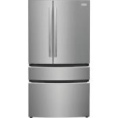 Electrolux 27.2-ft³ 4-Door Stainless Steel 36-in French Door Refrigerator - Filtered Water and Cube Internal Dispenser