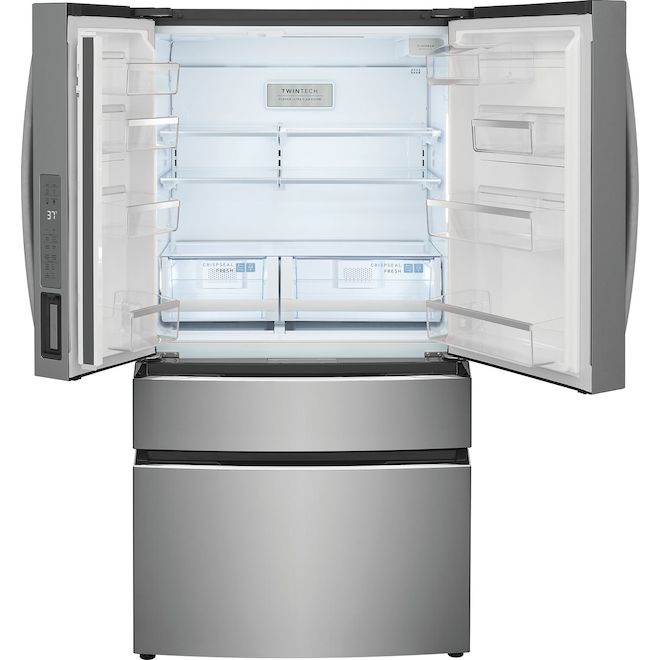 Electrolux 27.2-ft³ 4-Door Stainless Steel 36-in French Door Refrigerator - Filtered Water and Cube Internal Dispenser