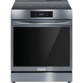 Frigidaire Gallery 30-In Black Stainless Steel 5-Elements Smooth Surface Induction Freestanding Range