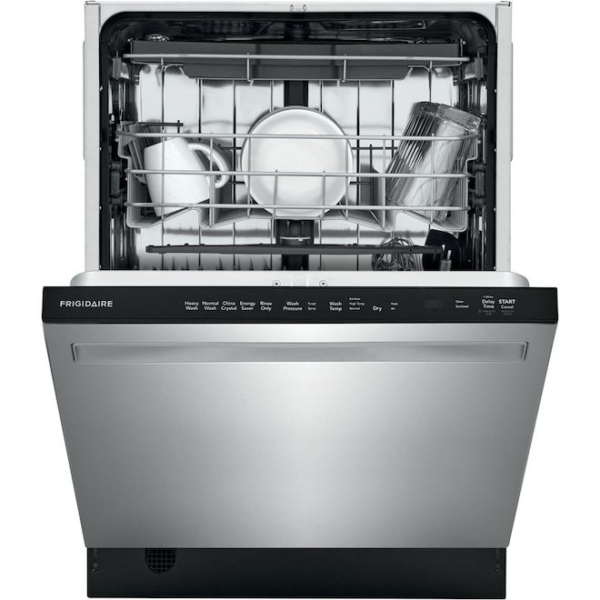 Frigidaire 49-dB Hidden Controls 24-In Built-In Dishwasher Stainless Steel ENERGY STAR®