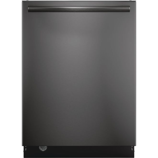 Frigidaire 47-dB Hidden Controls 24-In Built-In Dishwasher Smudge-Free Black Stainless Steel ENERGY STAR®