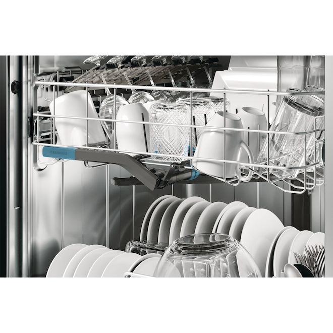 Frigidaire 47-dB Hidden Controls 24-In Built-In Dishwasher Smudge-Free Black Stainless Steel ENERGY STAR®