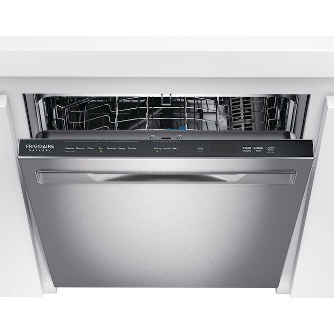 Lave-vaisselle intégré Frigidaire commandes dissimulées 24 po en acier inoxydable antiempreinte  ENERGY STAR®