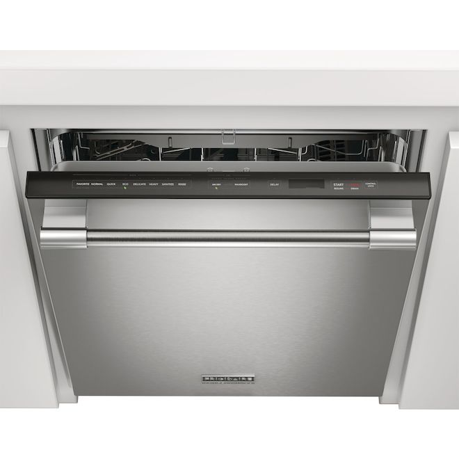 Frigidaire 47-dB Hidden Controls 24-In Built-In Dishwasher Smudge-Free Stainless Steel ENERGY STAR®