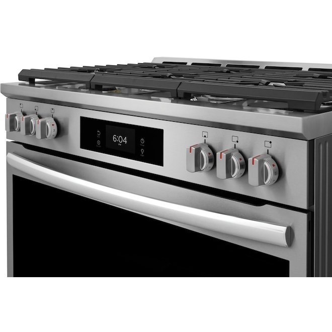Frigidaire Gallery 36-in 6-Burner 4.6 ft³ Self-Cleaning Oven Freestanding Gas Range - Stainless Steel