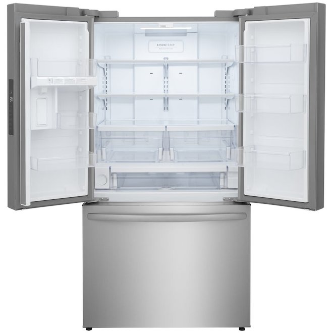 Frigidaire 28.8-ft³ Stainless Steel Standard Depth French Door Refrigerator with Water/Ice Dispenser - ENERGY STAR®