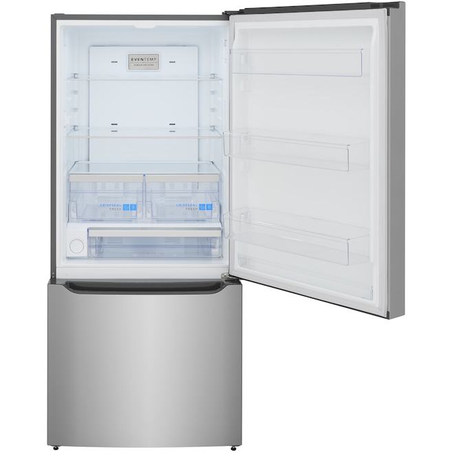 Frigidaire Gallery 20.3-ft³ Bottom/Freezer Refrigerator with Internal Water/Ice Dispenser - Stainless Steel