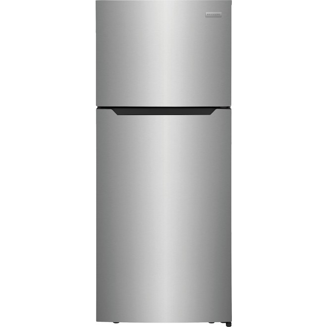 Frigidaire 17.6-ft³ Top Freezer Refrigerator in Brushed Steel Finish