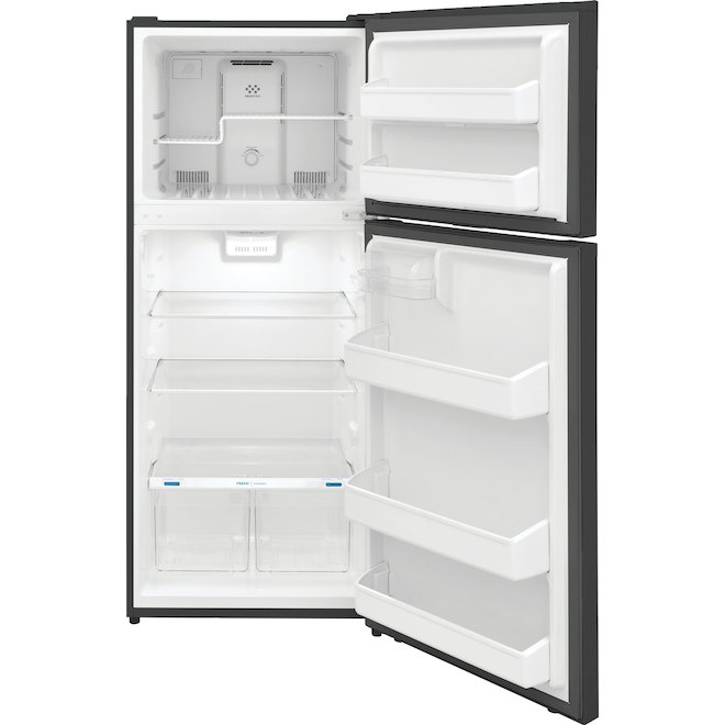 Frigidaire 17.6-ft³ Top Freezer Refrigerator in Brushed Steel Finish