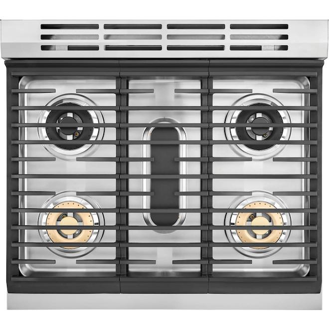 Electrolux 30-in 4.5-ft³ 5-Burner Convection Oven Freestanding Gas Range - Stainless Steel