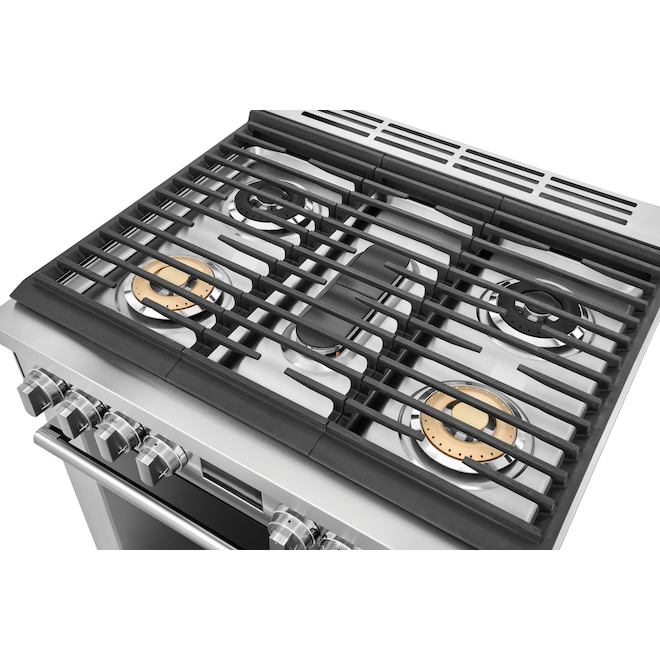 Electrolux 30-in 4.5-ft³ 5-Burner Convection Oven Freestanding Gas Range - Stainless Steel