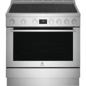 Electrolux 36-in 4.4-ft³ Steam Cleaning Convection Oven 5-Element Freestanding Induction Range - Stainless Steel