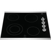 Electrolux 24-in 4-Element Smooth Surface Electric Cooktop - Black